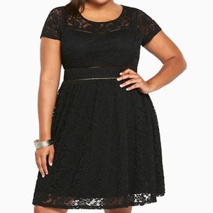 Torrid Lace Skater Dress NWOT